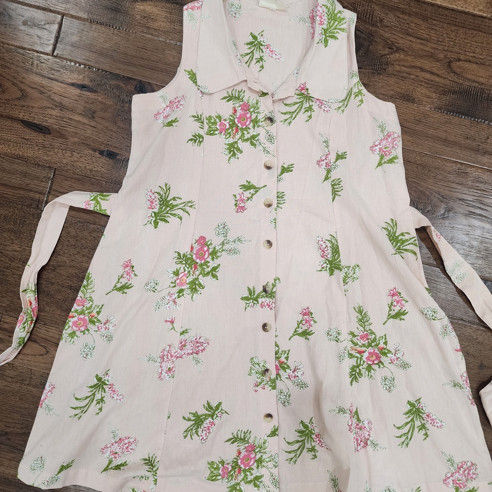 Floral Button-Down Casual Dress
